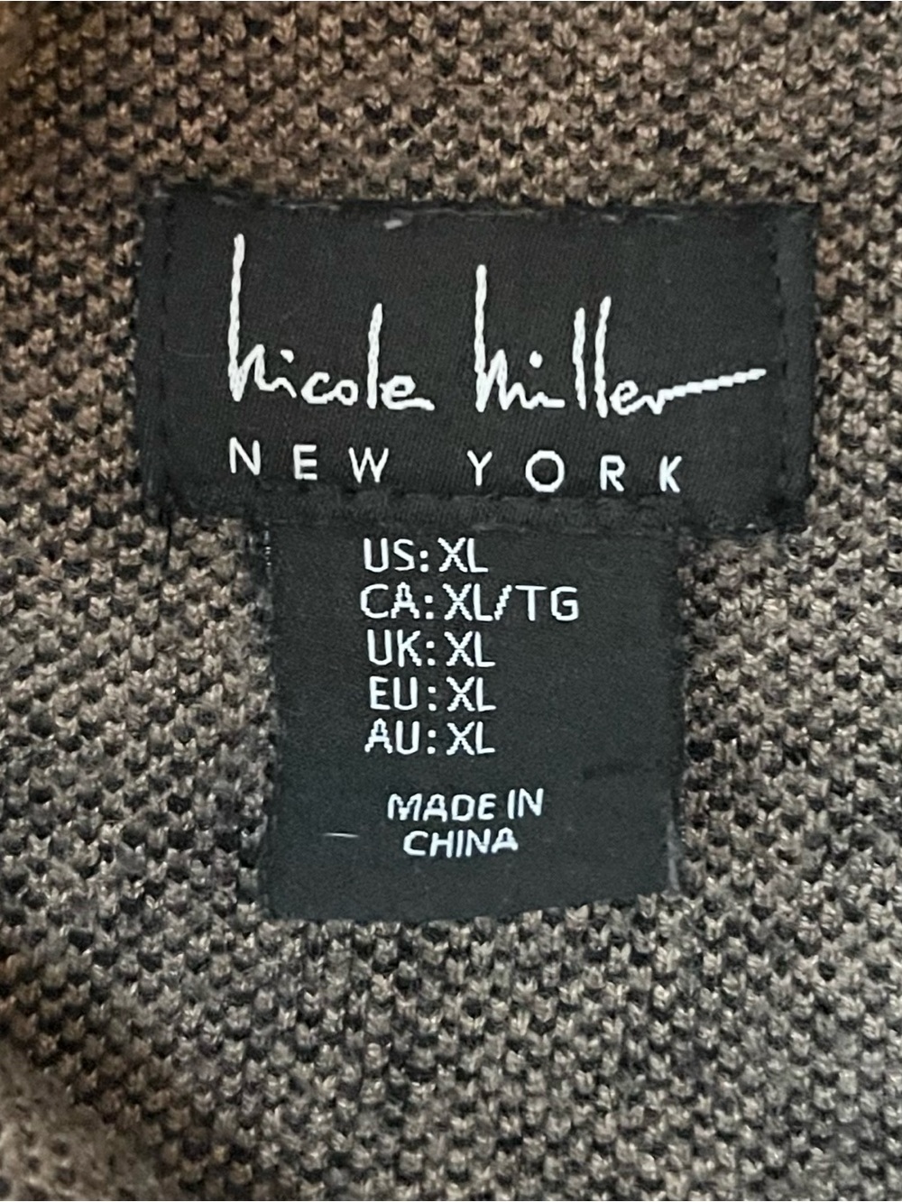 Nicole Miller New York Mock Neck Leopard Print Pullover Sweater. Size X-Large - Picture 3 of 7